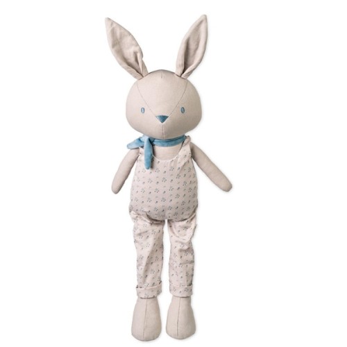Υφασμάτινη Κούκλα Λαγουδάκι Saro Sage the Bunny Dusty Blue XL 62εκ.