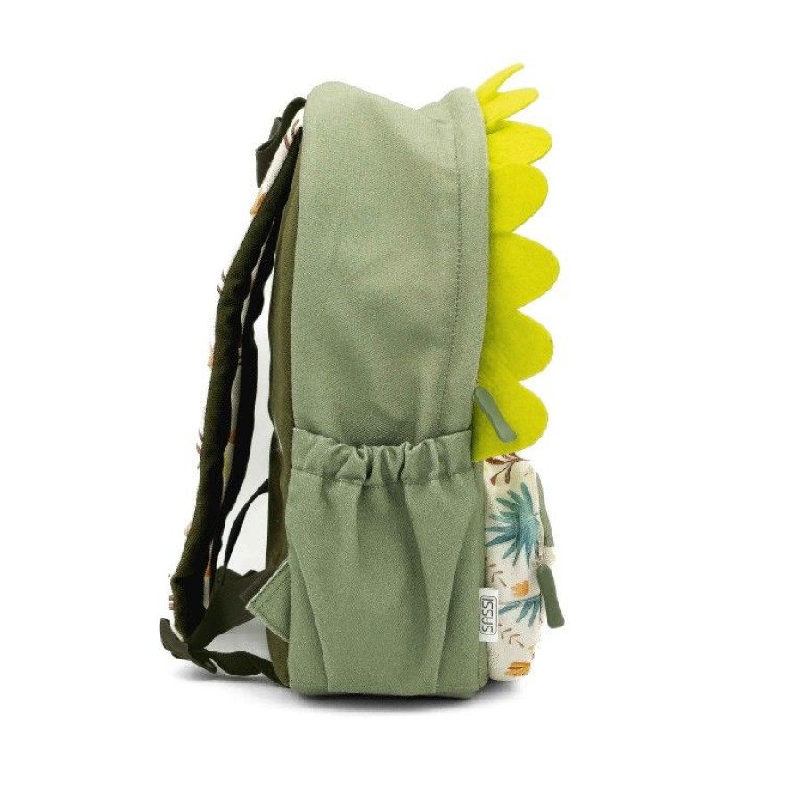Sassi Παιδική Τσάντα Πλάτης Backpack Junior A4 Cracky the Dinosaur