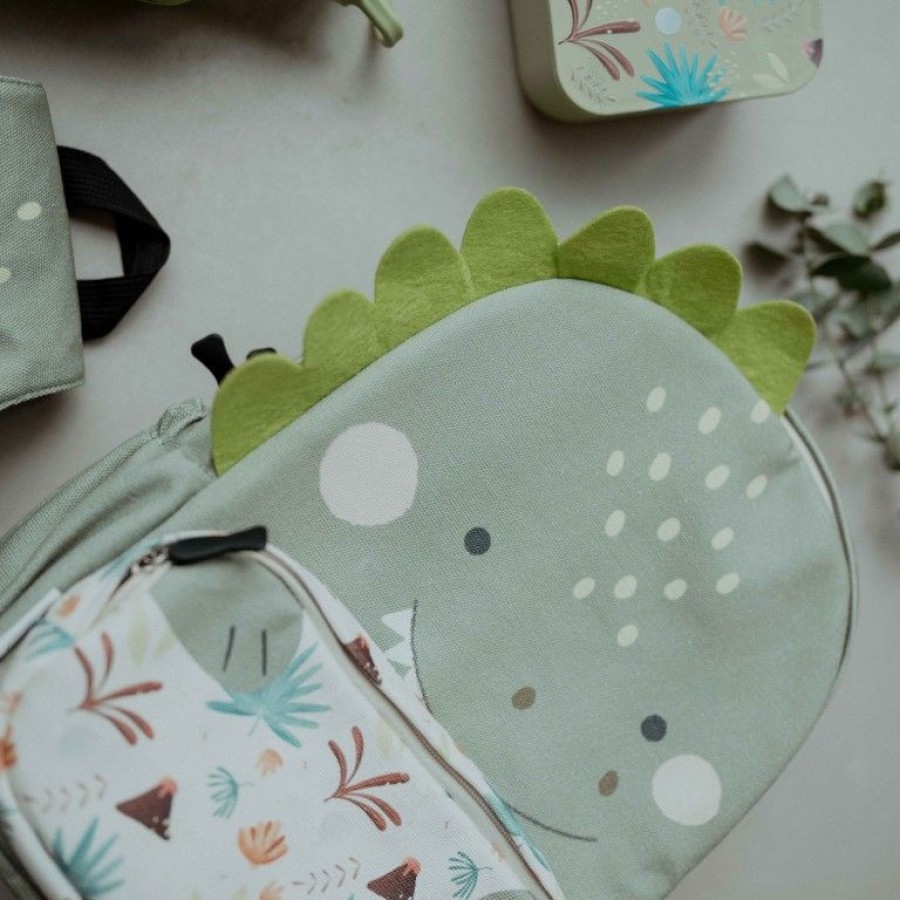 Sassi Παιδική Τσάντα Πλάτης Backpack Junior A4 Cracky the Dinosaur