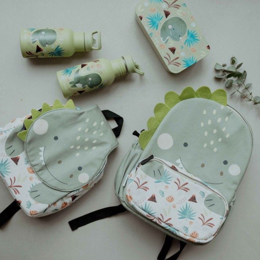 Sassi Παιδική Τσάντα Πλάτης Backpack Junior A4 Cracky the Dinosaur