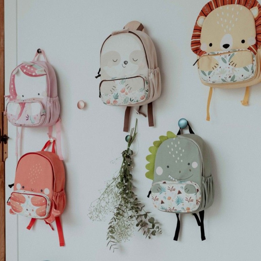Sassi Παιδική Τσάντα Πλάτης Backpack Junior A4 Cracky the Dinosaur