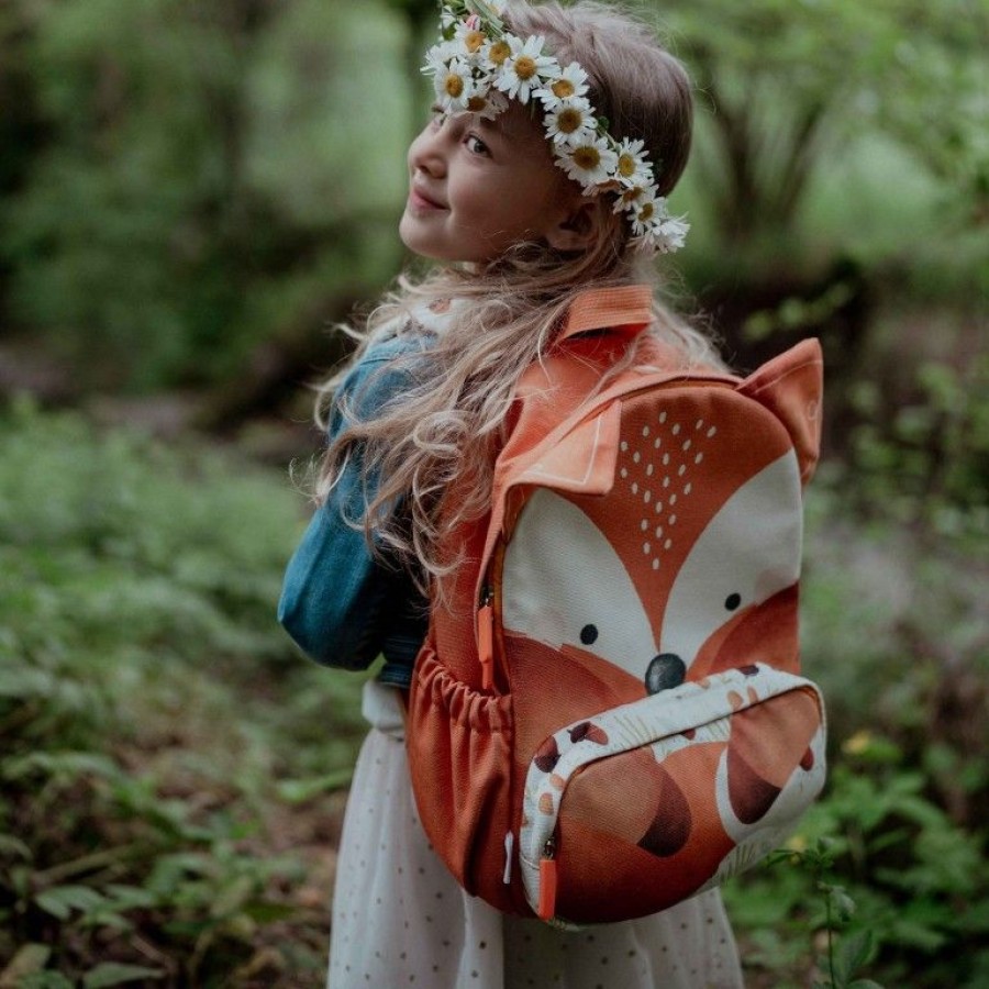 Sassi Παιδική Τσάντα Πλάτης Backpack Junior A4 Crunchy the Fox