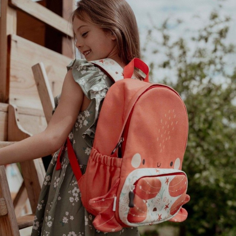 Sassi Παιδική Τσάντα Πλάτης Backpack Junior A4 Slurpy the Octopus
