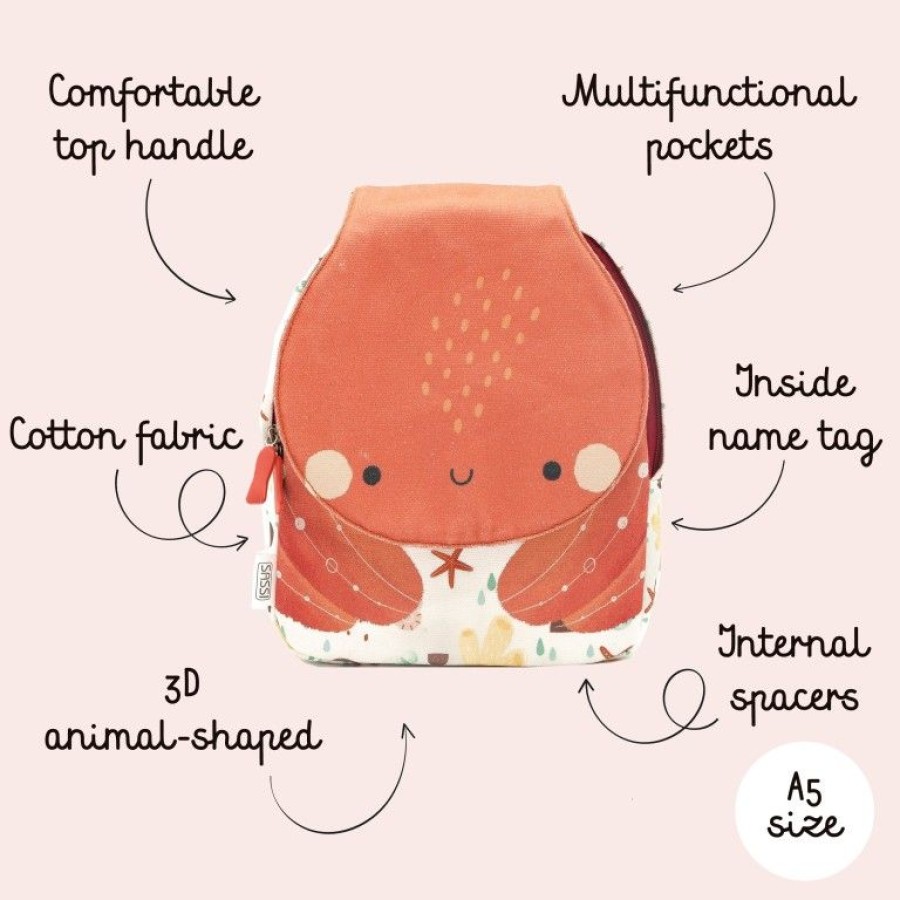 Sassi Παιδική Τσάντα Πλάτης Backpack Mini A5 Slurpy the Octopus