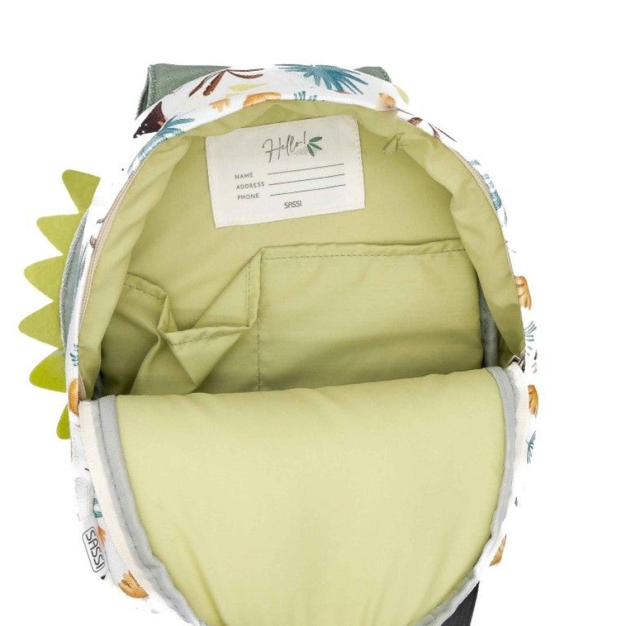 Sassi Παιδική Τσάντα Πλάτης Backpack Mini A5 Cracky The Dinosaur