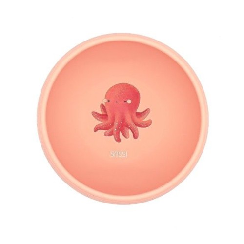 Sasi Παιδικό Μπολ Σιλικόνης Με Βεντούζα Slurpy the Octopus