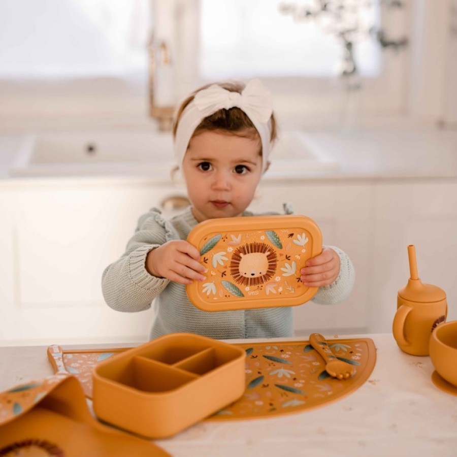 Sassi Lunch Box Παιδικό Δοχείο Φαγητού Σιλικόνης Chompy the Lion 700ml