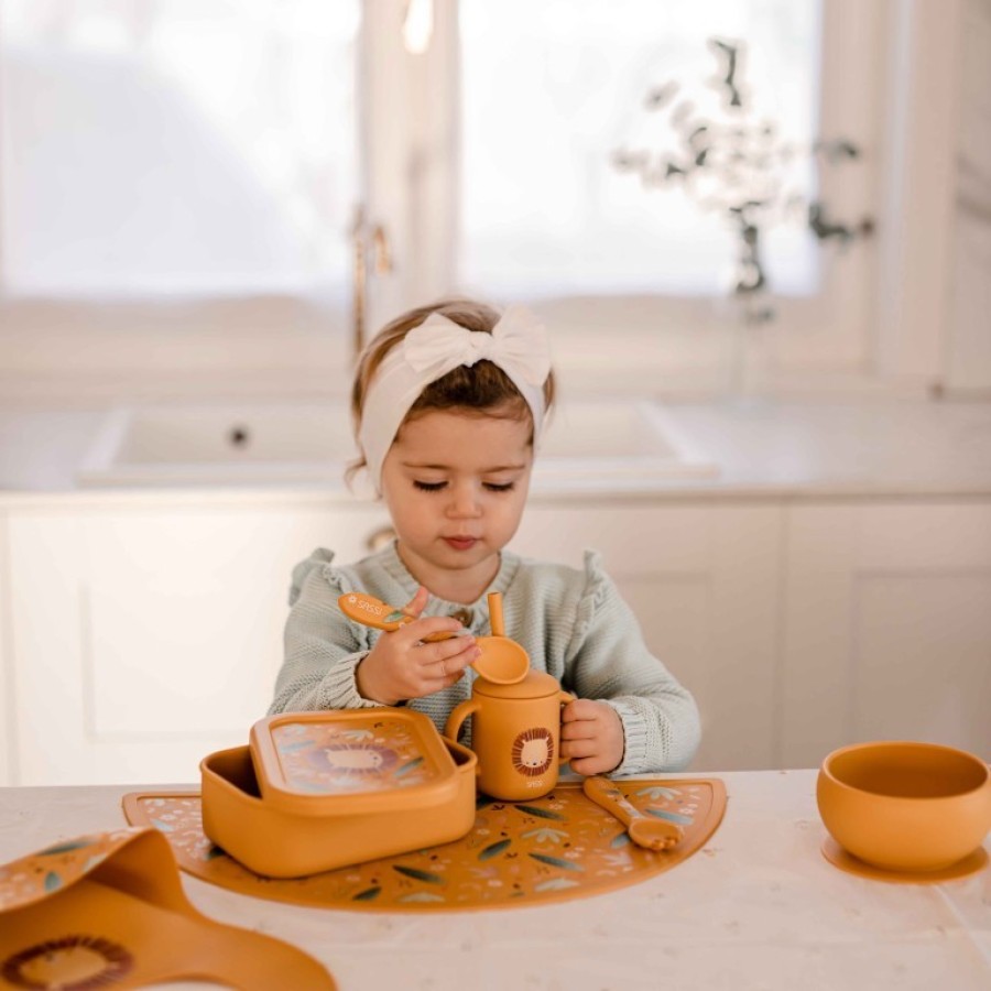 Sassi Lunch Box Παιδικό Δοχείο Φαγητού Σιλικόνης Chompy the Lion 700ml