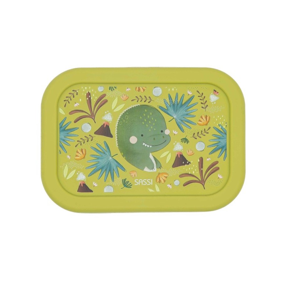 Sassi Lunch Box Παιδικό Δοχείο Φαγητού Σιλικόνης Cracky the Dinosaur 700ml