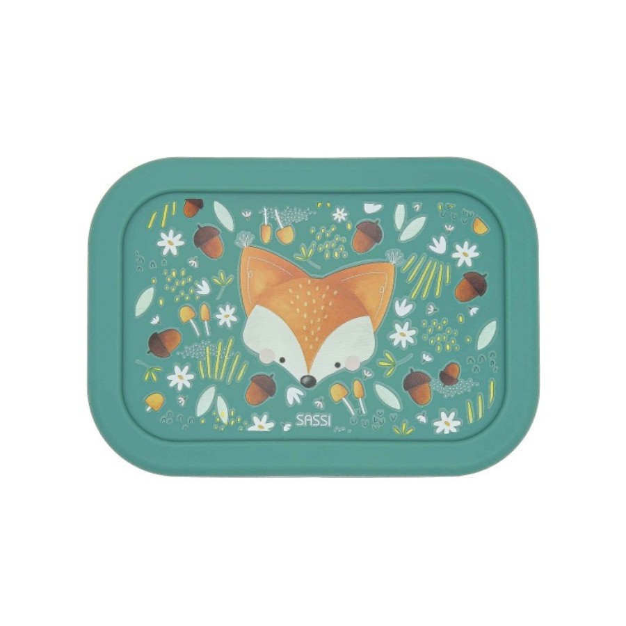 Sassi Lunch Box Παιδικό Δοχείο Φαγητού Σιλικόνης Crunchy the Fox 700ml