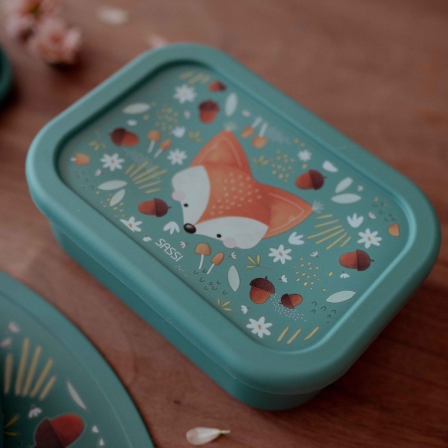 Sassi Lunch Box Παιδικό Δοχείο Φαγητού Σιλικόνης Crunchy the Fox 700ml