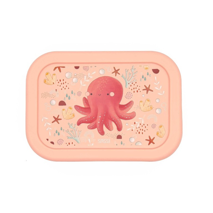 Sassi Lunch Box Παιδικό Δοχείο Φαγητού Σιλικόνης Slurpy the Octopus 700ml