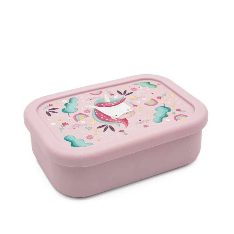 Sassi Lunch Box Παιδικό Δοχείο Φαγητού Σιλικόνης Sparkly the Unicorn 700ml