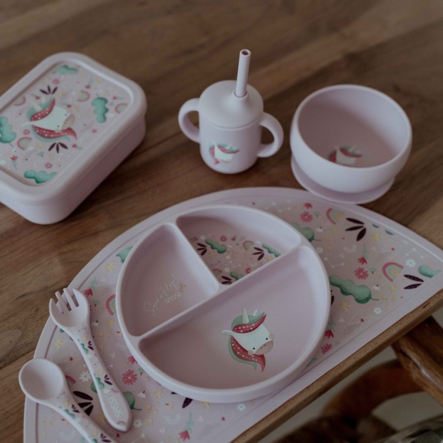 Sassi Lunch Box Παιδικό Δοχείο Φαγητού Σιλικόνης Sparkly the Unicorn 700ml