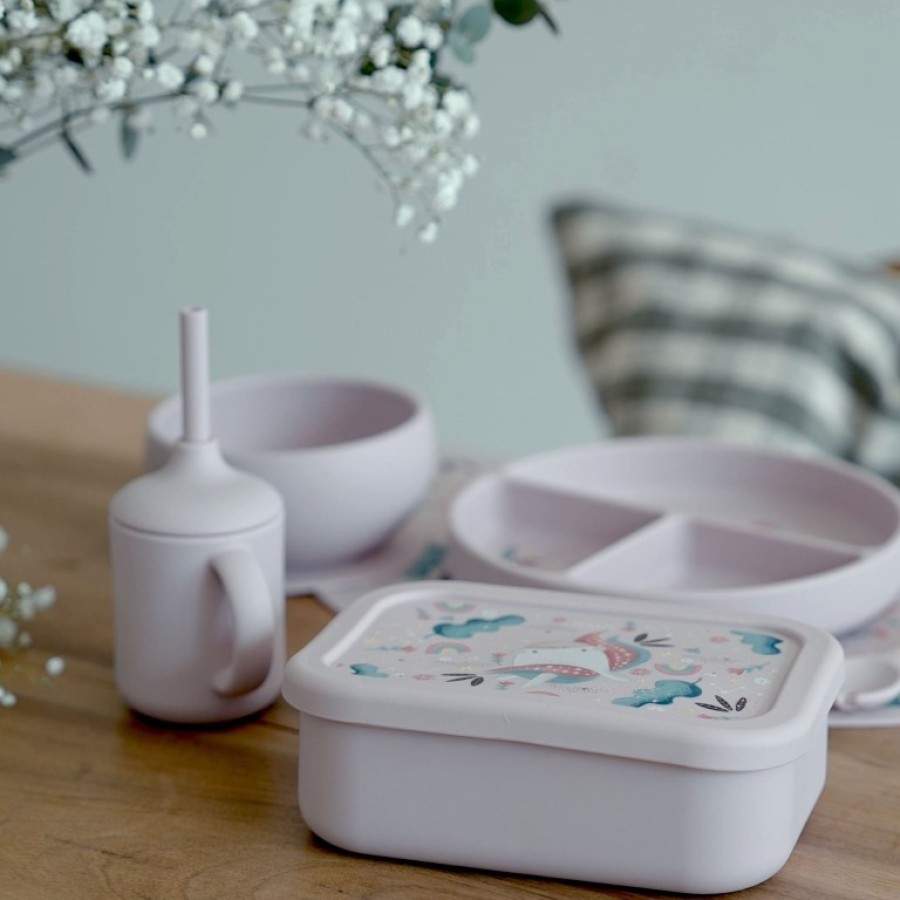 Sassi Lunch Box Παιδικό Δοχείο Φαγητού Σιλικόνης Sparkly the Unicorn 700ml