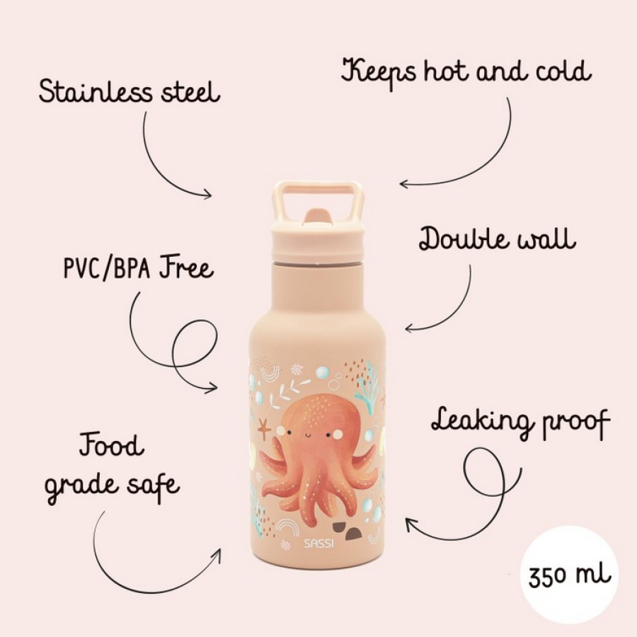 Παγούρι Ανοξείδωτο Παγούρι Θερμός Sassi 350ml Sassi Slurpy the Octopus