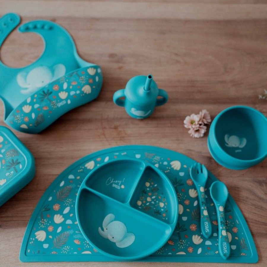 Sassi Ποτηράκι Εκμάθησης με Καλαμάκι Silicone Training Cup Chewy the Elephant