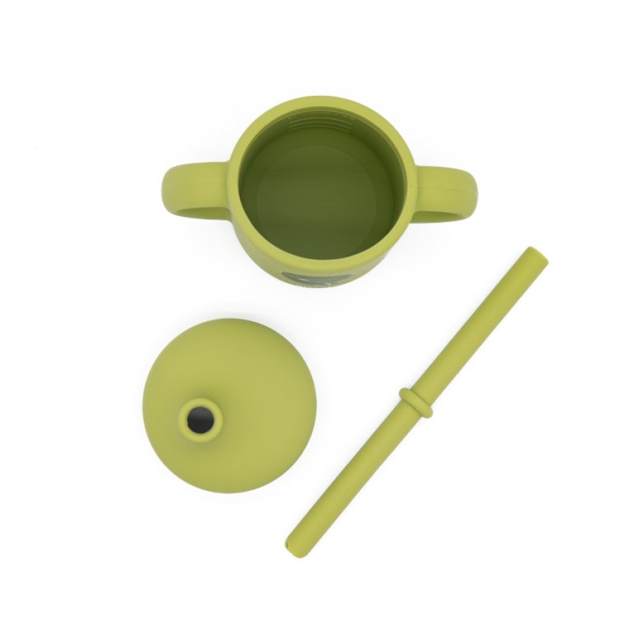 Sassi Ποτηράκι Εκμάθησης με Καλαμάκι Silicone Training Cup Cracky the Dinosaur