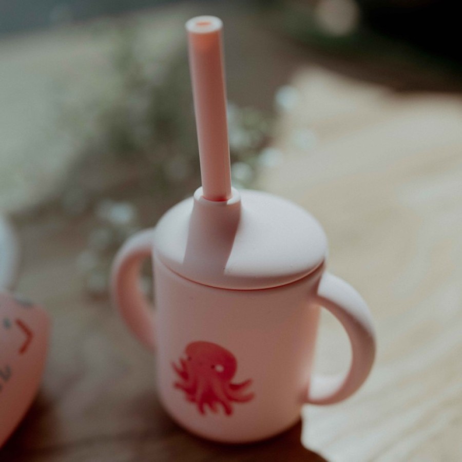 Sassi Ποτηράκι Εκμάθησης με Καλαμάκι Silicone Training Cup Slurpy the Octopus
