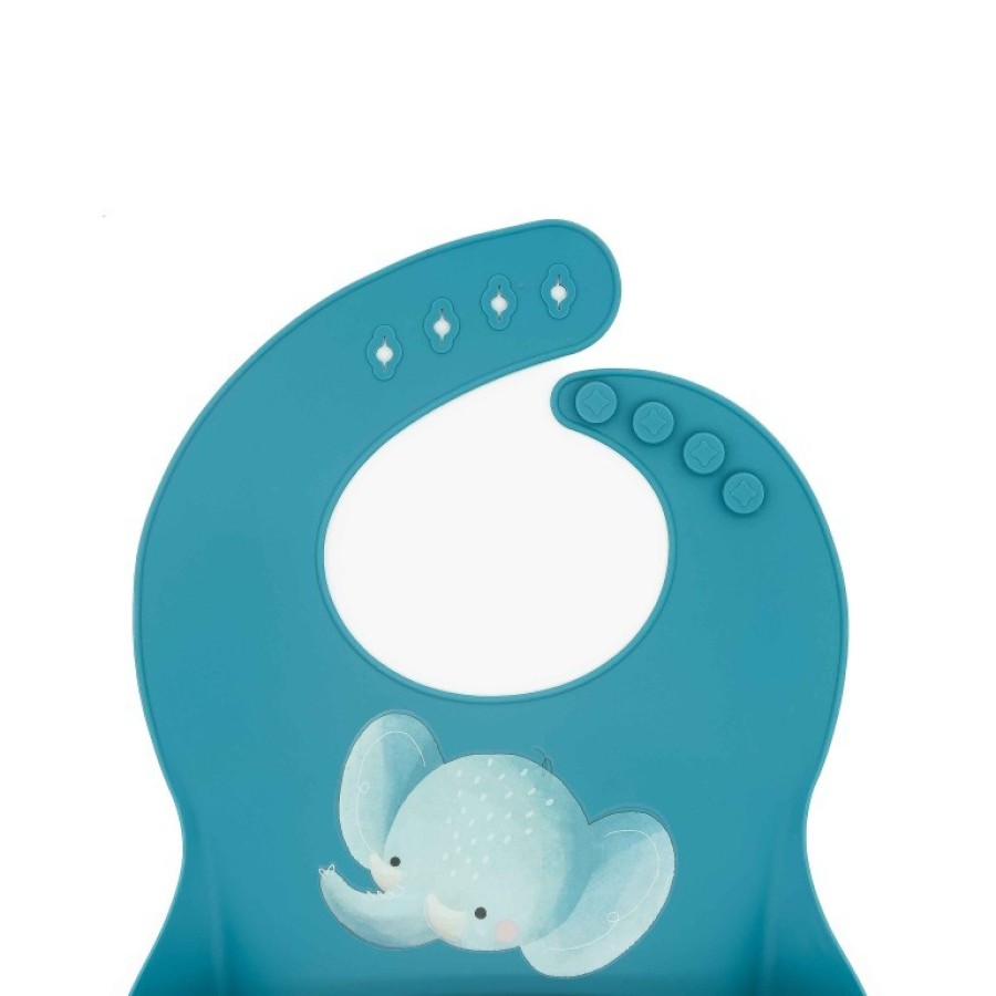 Sassi Βρεφική Σαλιάρα Σιλικόνης Chewy the Elephant