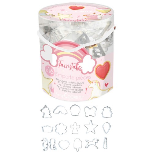Scrap Cooking Κάδος με 16 Κουπ-Πατ Μπισκότων Παραμύθι Μονόκεροι-Νεράιδες-Πεταλούδες κ.α