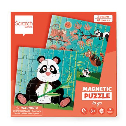 Scratch Μαγνητικό Βιβλίο - Παζλ Magnetic Puzzle Book To Go Panda