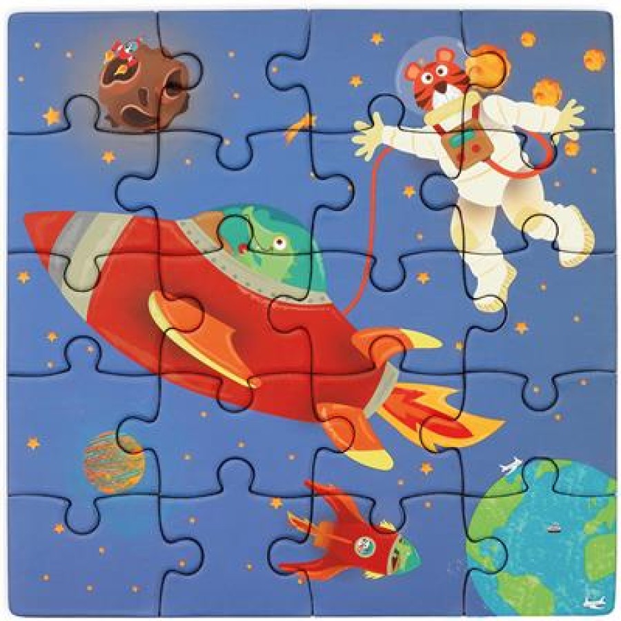 Scratch Μαγνητικό Βιβλίο - Παζλ Magnetic Puzzle Book To Go Space