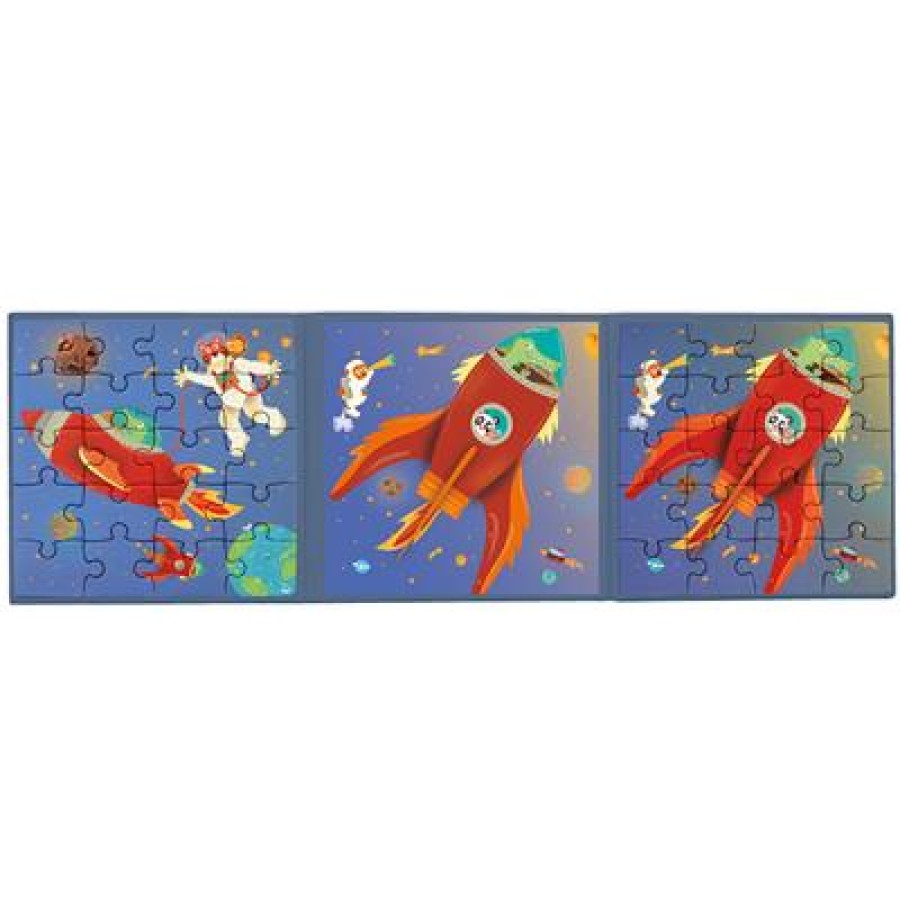 Scratch Μαγνητικό Βιβλίο - Παζλ Magnetic Puzzle Book To Go Space