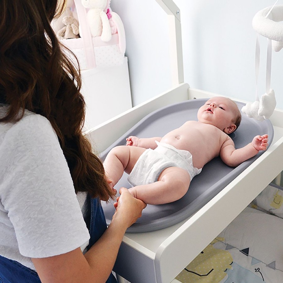 Shnuggle Αλλαξιέρα από Αφρώδες Υλικό με Κλίση για Παλλινδρόμηση Γκρι