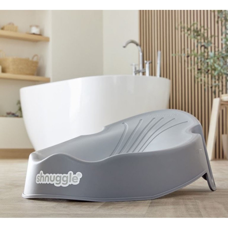Shnuggle Αντιολισθητική Βάση Μπάνιου για Νεογέννητο Pebble Grey