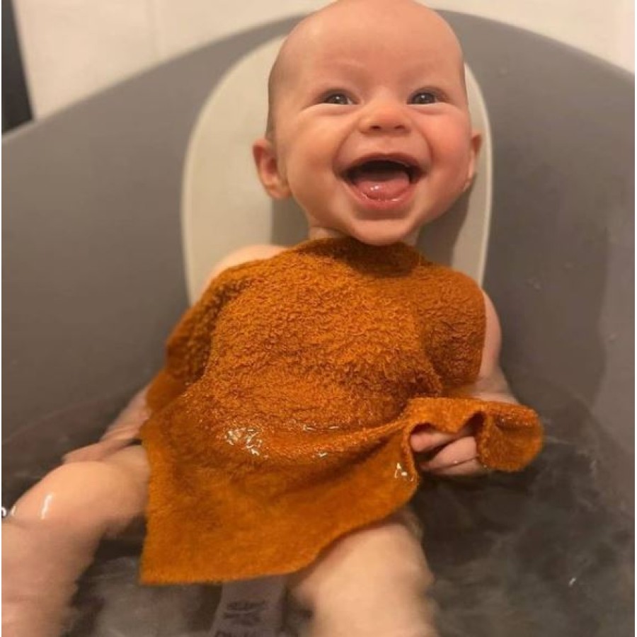 Πολυβραβευμένο Βρεφικό Μπανάκι Με Τάπα SHNUGGLE Bath Λευκό/Γκρι