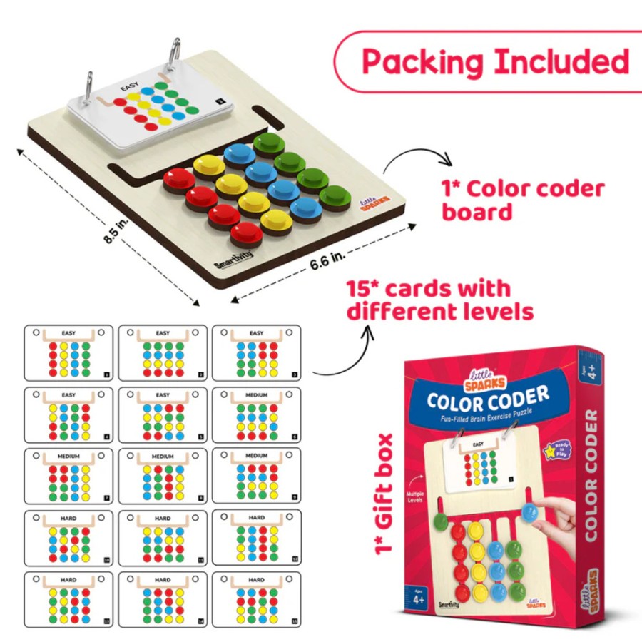 Smartivity Εκπαιδευτικό Παζλ λογικής Little Sparks Colour Coder