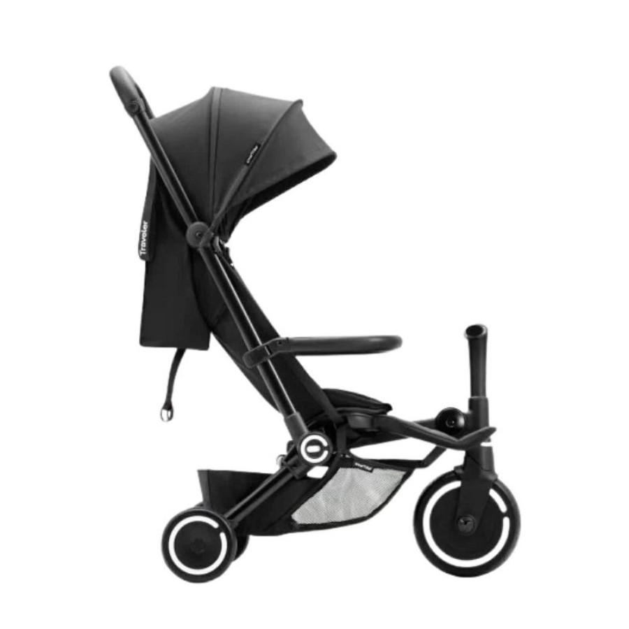 Smartrike Τρίκυκλο Ποδήλατο Μετατρεπόμενο σε Καρότσι Traveler Onyx Black