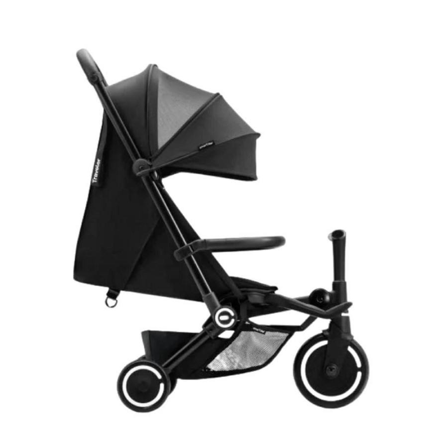 Smartrike Τρίκυκλο Ποδήλατο Μετατρεπόμενο σε Καρότσι Traveler Onyx Black