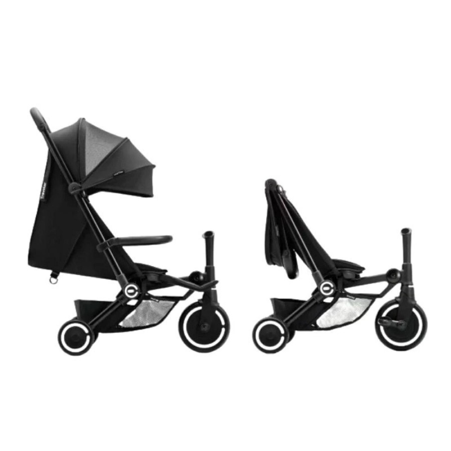 Smartrike Τρίκυκλο Ποδήλατο Μετατρεπόμενο σε Καρότσι Traveler Onyx Black