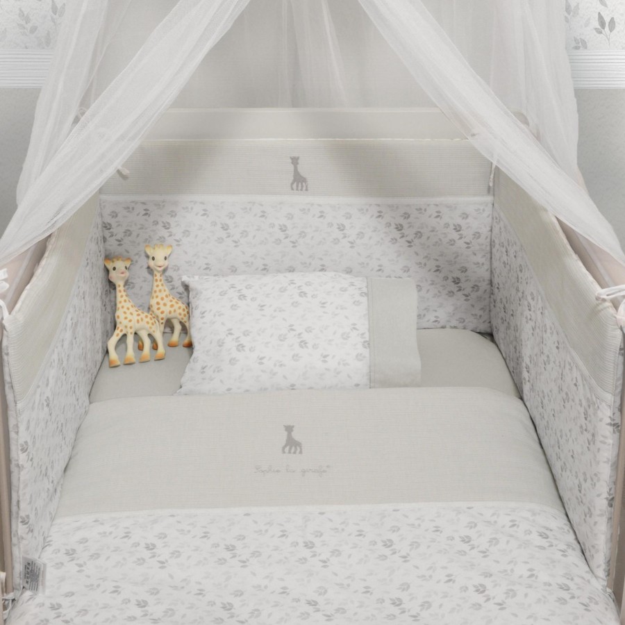 Πάντα διπλής Όψης Εκρού 35x210εκ. Sophie La Girafe Design 507 Λευκό-Γκρι