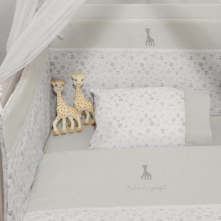 Πάντα διπλής Όψης Εκρού 35x210εκ. Sophie La Girafe Design 507 Λευκό-Γκρι