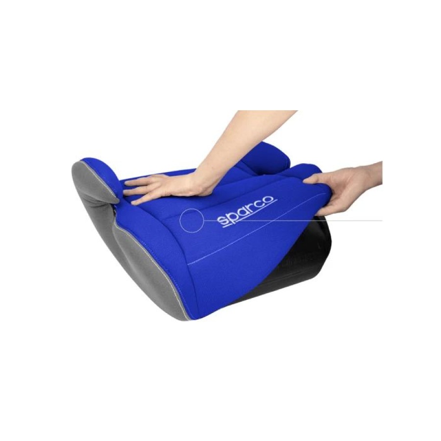 Sparco Booster i-Size Παιδικό Κάθισμα Αυτοκινήτου Blue Grey 125-150cm (22-36kg)