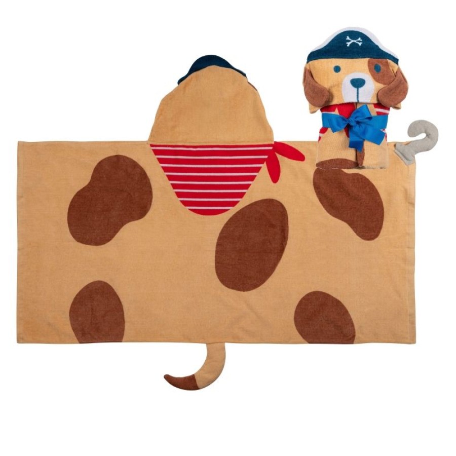 Stephen Joseph Παιδική Βαμβακερή Πετσέτα με Κουκούλα Pirate Dog 60x117εκ.