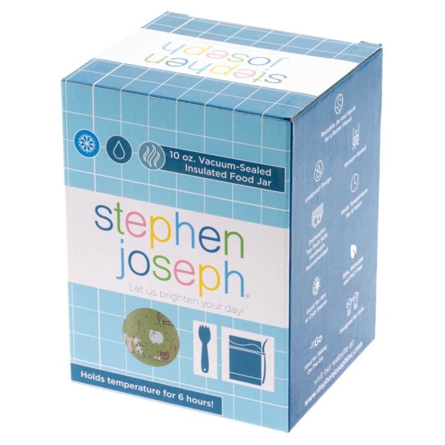 Stephen Joseph Παιδικό Θερμός Φαγητού με Πιρούνι 300ml Farm