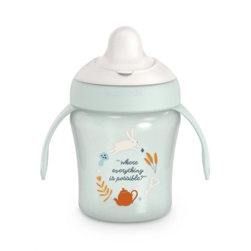 Suavinex Ποτήρι Εκπαιδευτικό με Λαβές 200ml 6m+ Wonderland Green