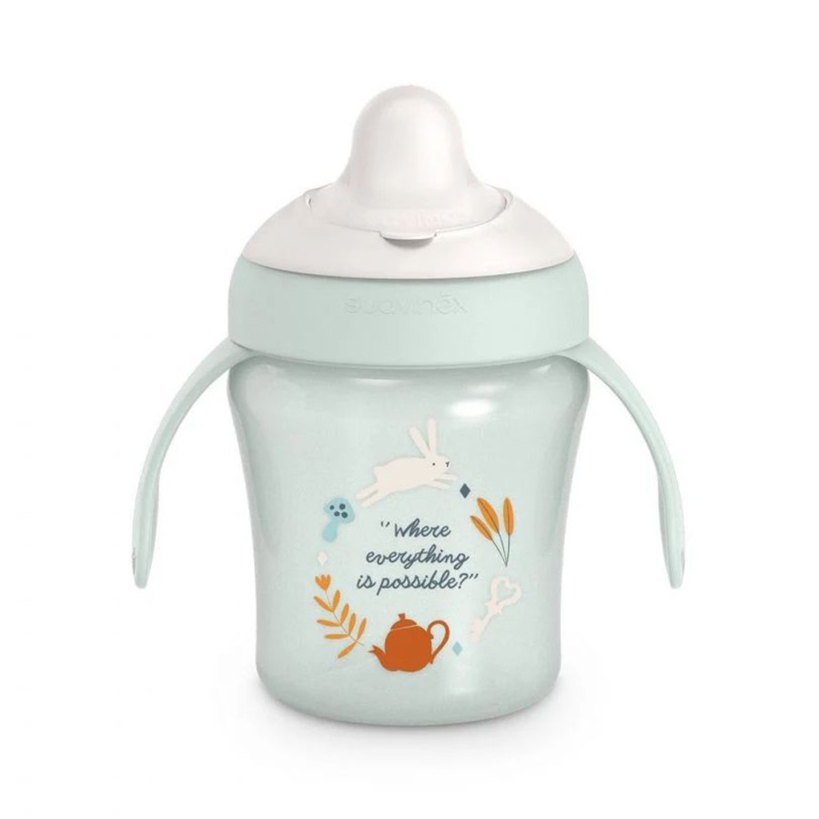 Suavinex Ποτήρι Εκπαιδευτικό με Λαβές 200ml 6m+ Wonderland Green