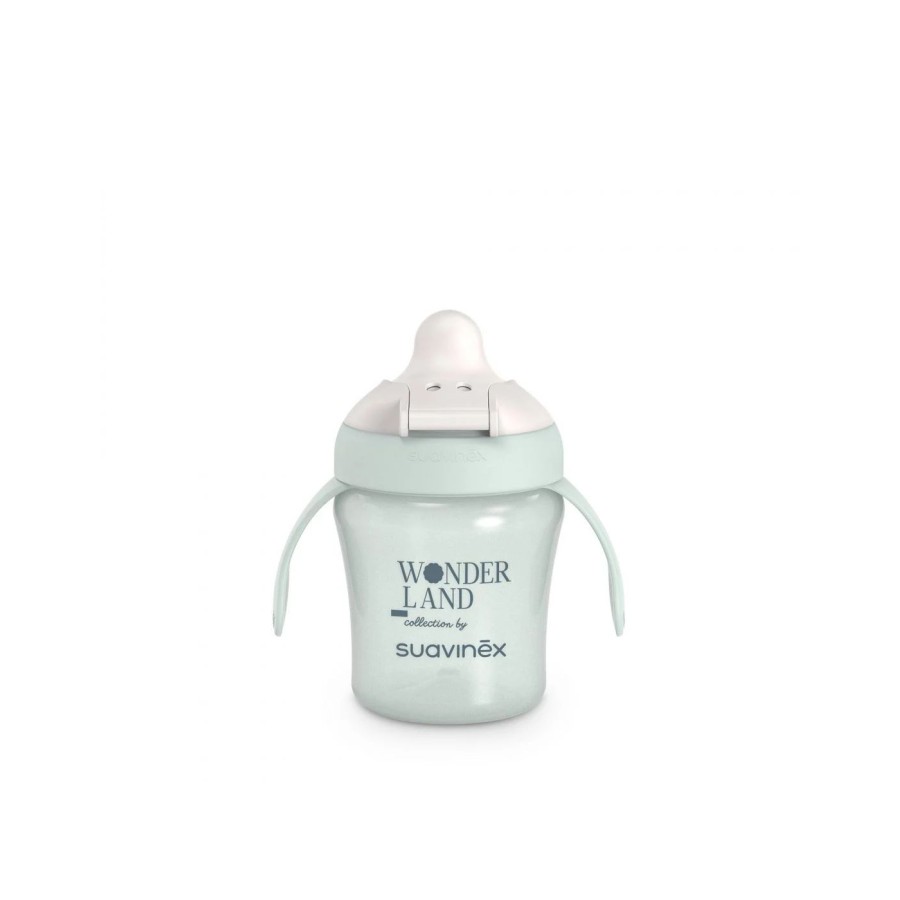 Suavinex Ποτήρι Εκπαιδευτικό με Λαβές 200ml 6m+ Wonderland Green