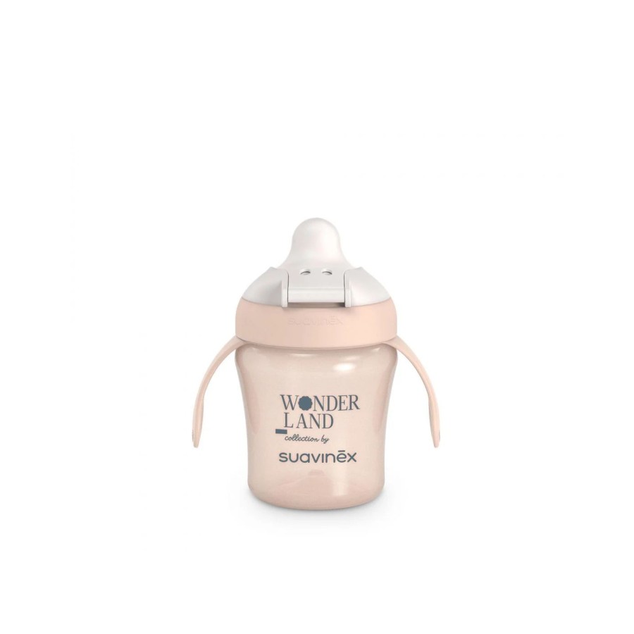 Suavinex Ποτήρι Εκπαιδευτικό με Λαβές 200ml 6m+ Wonderland Pink