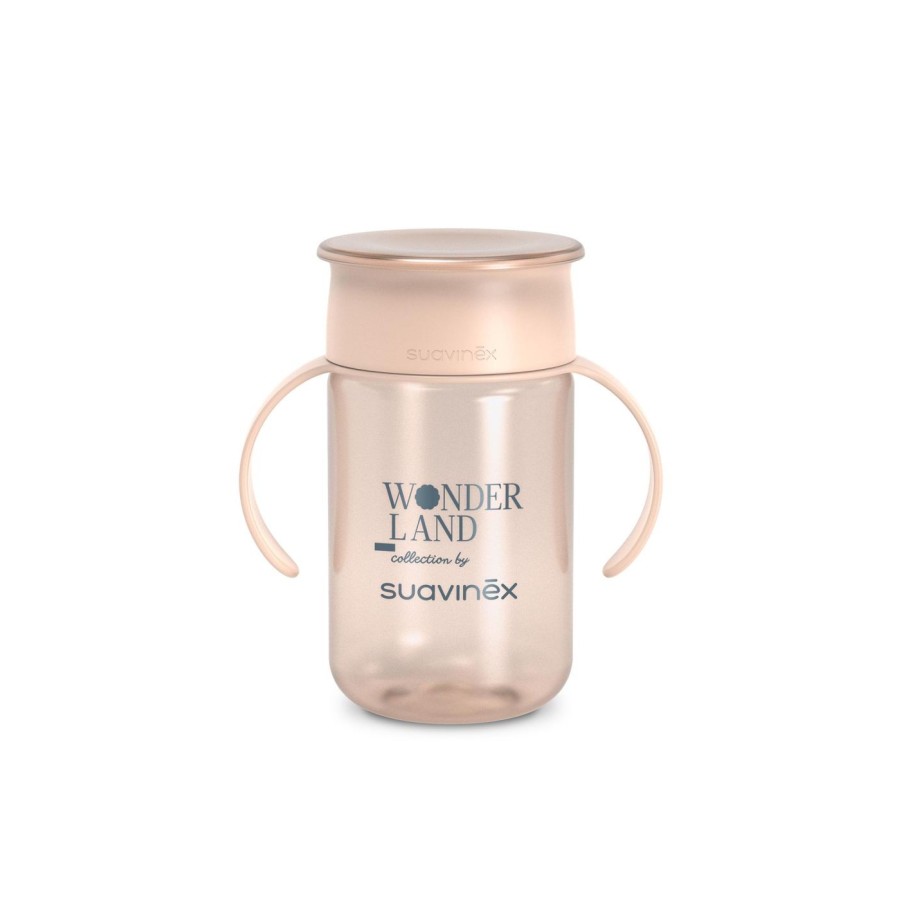 Ποτήρι Εκπαιδευτικό 360 με λαβές Suavinex Wonderland Pink 340ml 12m+