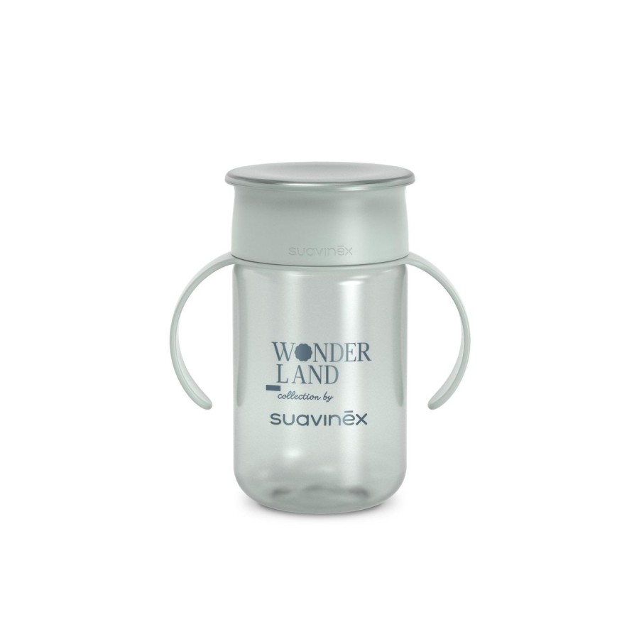 Ποτήρι Εκπαιδευτικό 360 με λαβές Suavinex Wonderland Green 340ml 12m+