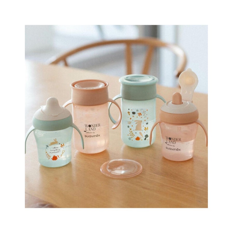 Ποτήρι Εκπαιδευτικό 360 με λαβές Suavinex Wonderland Green 340ml 12m+