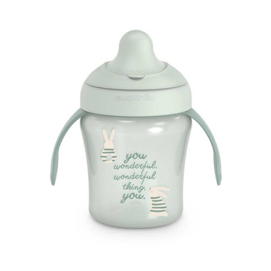Εκπαιδευτικό Ποτήρι με Λαβές 200ml 6m+ Wonderland Green Suavinex