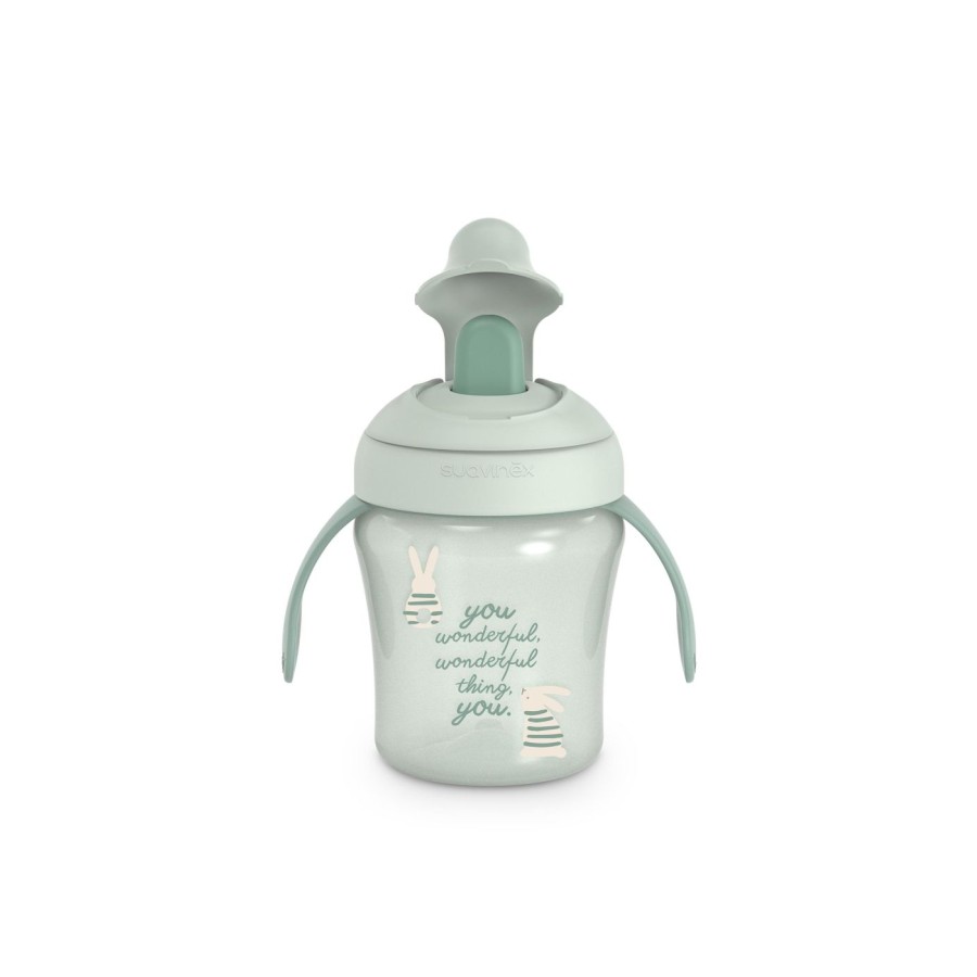 Εκπαιδευτικό Ποτήρι με Λαβές 200ml 6m+ Wonderland Green Suavinex