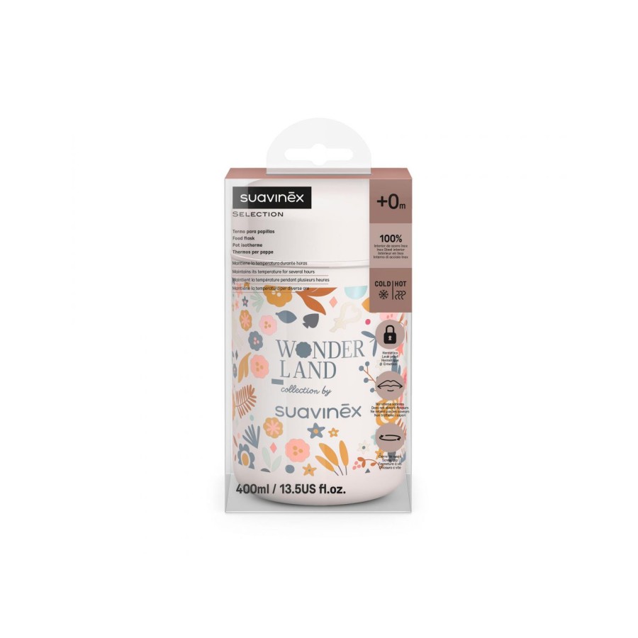 Suavinex Βρεφικό-Παιδικό Θερμός Φαγητού 400ml Go Wonderland Beige